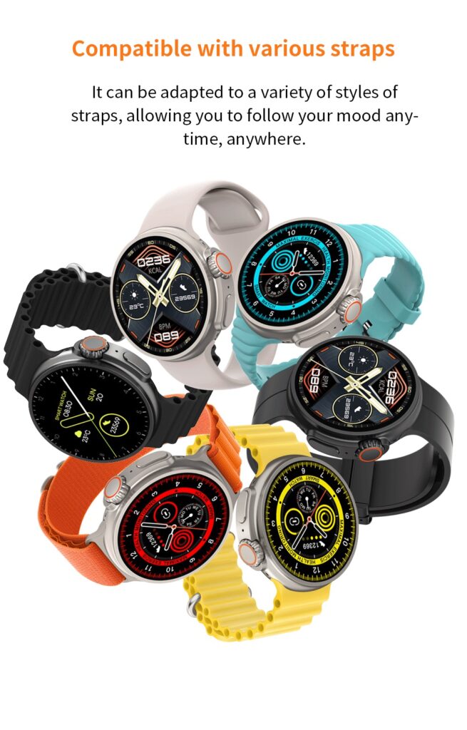 New K9 Smart Watch 1.39 Round Screen Encoder True Screw Clip Wireless Charging NFC Offline And Payment Function