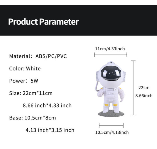 Galaxy Star Projector Starry Sky Night Light Astronaut Lamp Home Room Decor Decoration Bedroom Decorative Luminaires Gift - Image 15