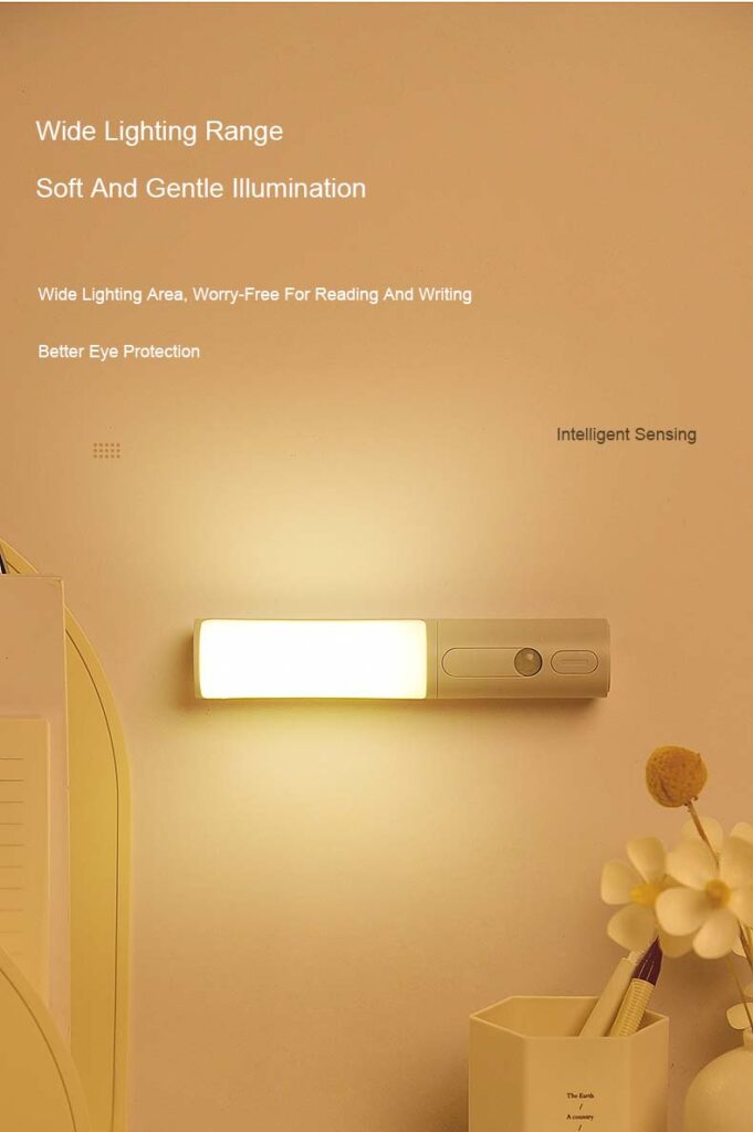 New Style Smart Human Body Induction Motion Sensor LED Night Light For Home Bed Kitchen Cabinet Wardrobe Wall Lamp