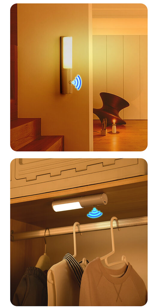 New Style Smart Human Body Induction Motion Sensor LED Night Light For Home Bed Kitchen Cabinet Wardrobe Wall Lamp