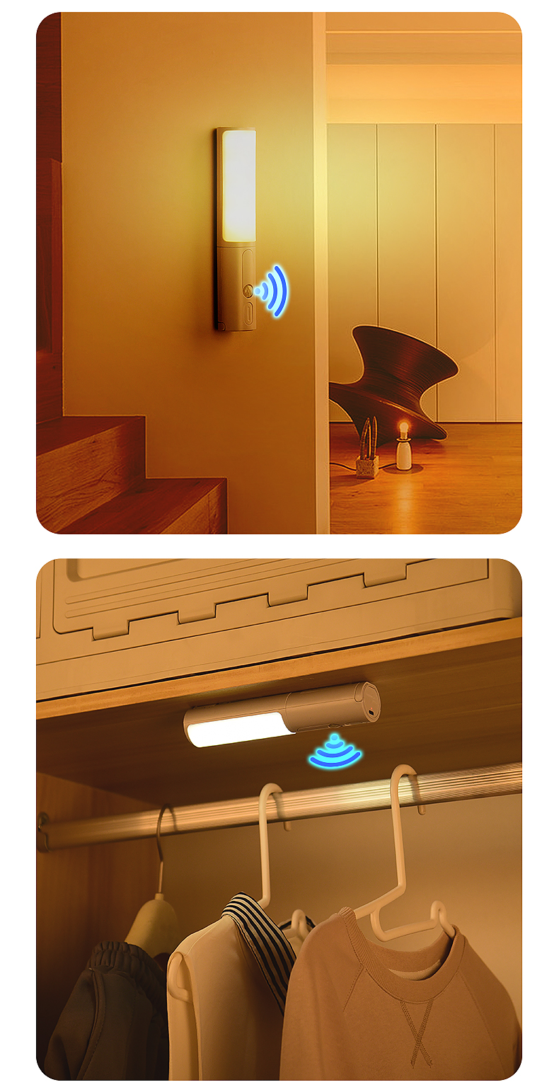 New Style Smart Human Body Induction Motion Sensor LED Night Light For Home Bed Kitchen Cabinet Wardrobe Wall Lamp - Image 12