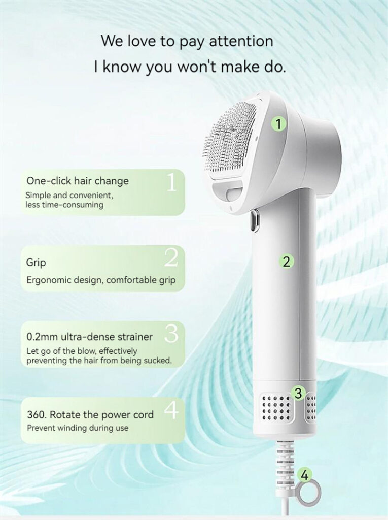 Smart Pet Hair Dryer Dog Golden Retriever Cat Grooming Hairdressing Blow & Comb Silent No Harm Pet Cleaning Supplies Pet Products