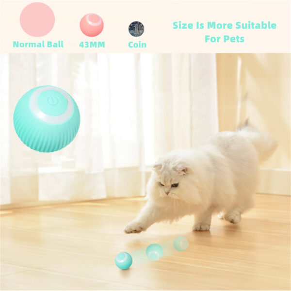 Cat Gravity Intelligent Rolling Ball Tease Toy Pet Automatic Rotating Ball - Image 13