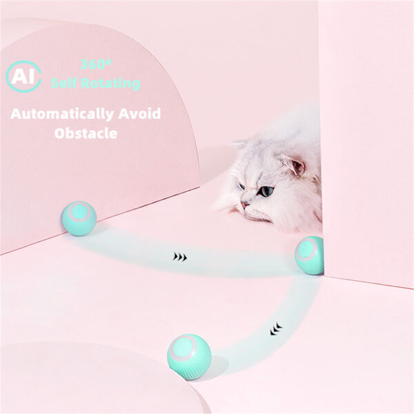 Cat Gravity Intelligent Rolling Ball Tease Toy Pet Automatic Rotating Ball - Image 12