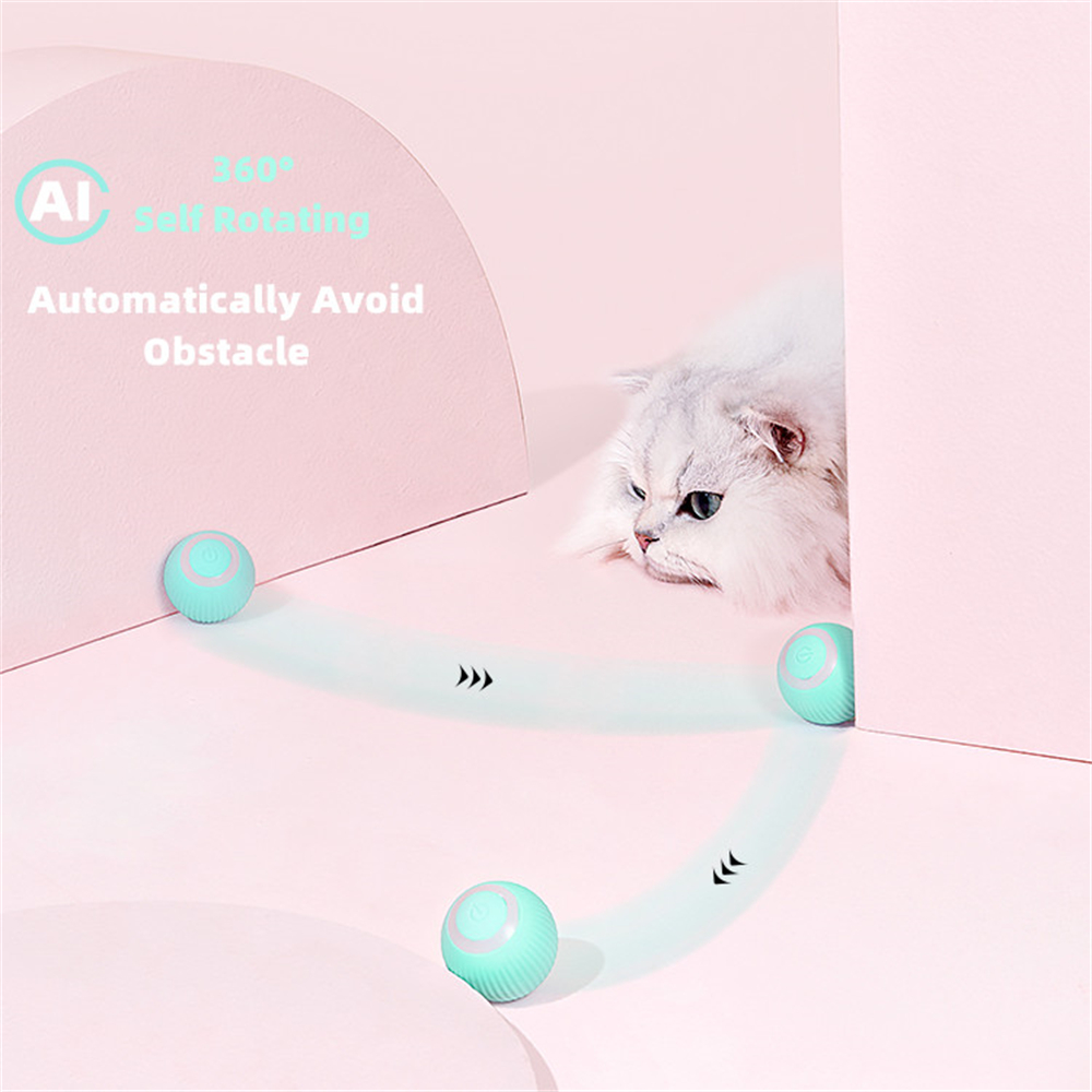 Cat Gravity Intelligent Rolling Ball Tease Toy Pet Automatic Rotating Ball - Image 12