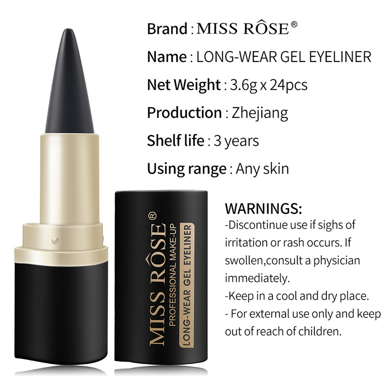 Waterproof Black Eyeliner Liquid Eye Liner Pen Pencil Gel Beauty Makeup Cosmetic Eyelashes Waterproof Eye Liner Makeup Tool - Image 17
