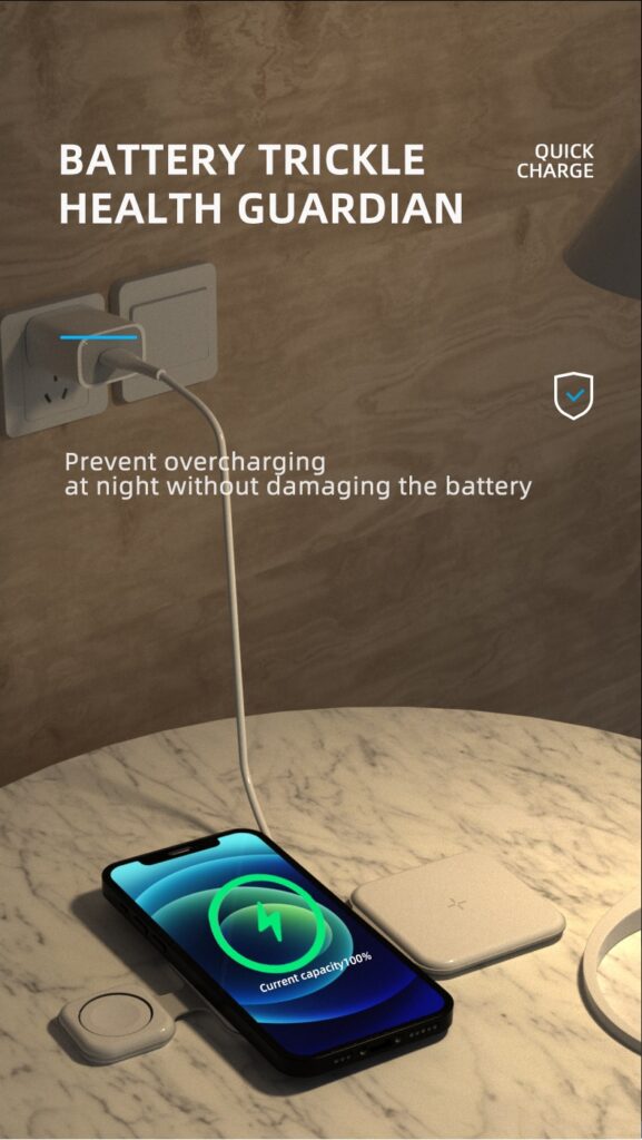 3 In 1 Magnetic Foldable Wireless Charger Charging Station Multi-device Folding Cell Phone Wireless Charger Gadgets