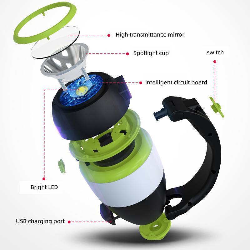 3 In1 Multifunctional Table Lamp Three In One LED Tent Lamp Car Night Light Foldable Emergency Flashlight - Image 8