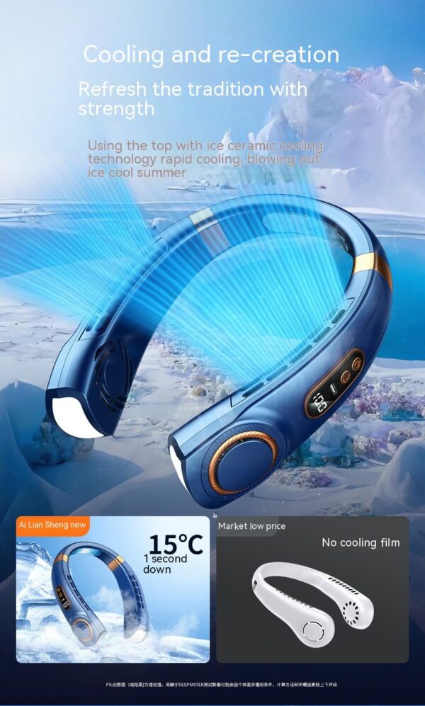 Portable Mute Multifunctional Hanging Neck Fan - Image 18