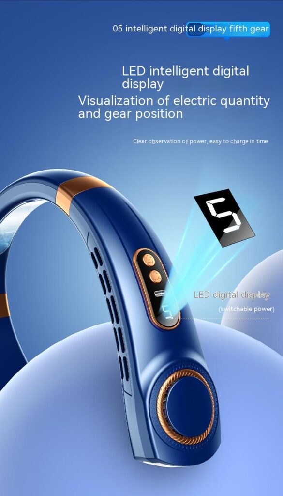 Portable Mute Multifunctional Hanging Neck Fan