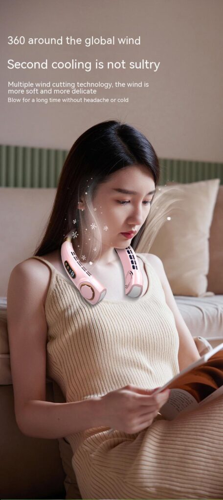 Portable Mute Multifunctional Hanging Neck Fan