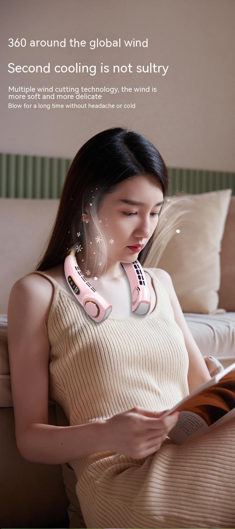 Portable Mute Multifunctional Hanging Neck Fan - Image 16