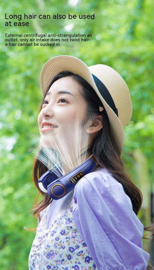 Portable Mute Multifunctional Hanging Neck Fan