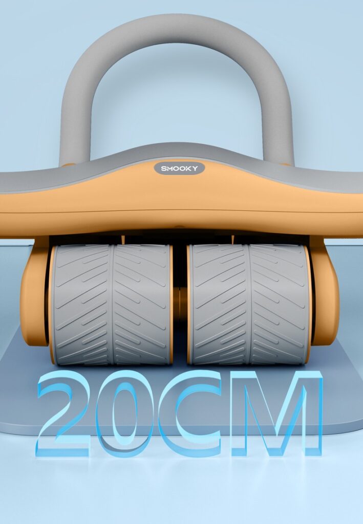Three-wheel Abdominal Wheel Automatic Rebound Home Fitness Equipment