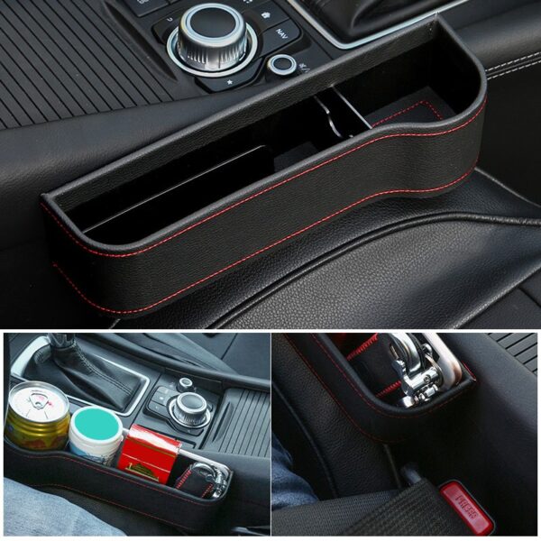 PU Car Organizer Seat Gap Storage Box Car Seat Side Slit for Wallet Phone Coins Cigarette Keys Cards Car Accessories - Image 14