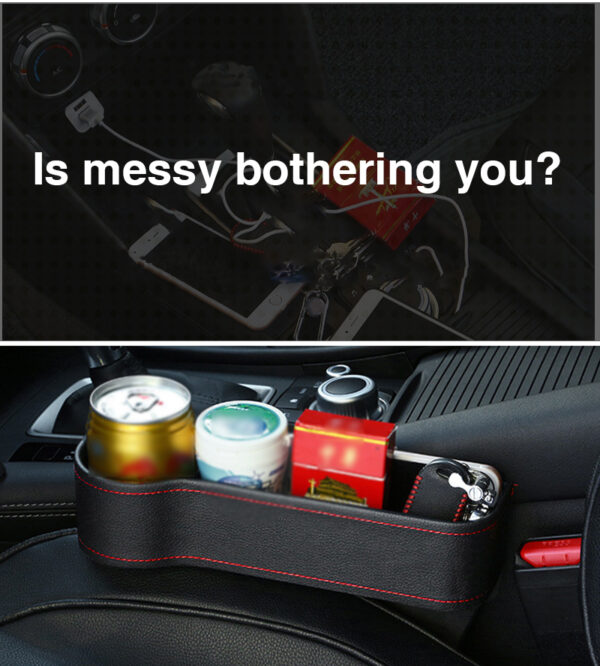 PU Car Organizer Seat Gap Storage Box Car Seat Side Slit for Wallet Phone Coins Cigarette Keys Cards Car Accessories - Image 13
