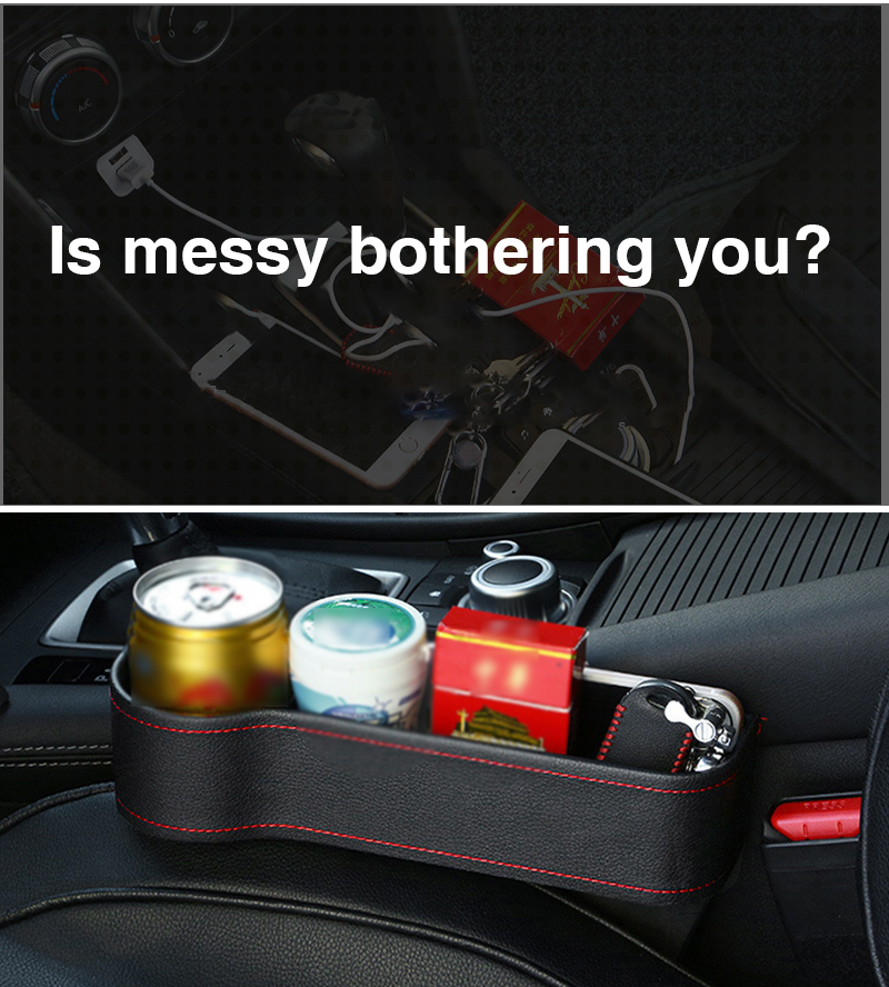 PU Car Organizer Seat Gap Storage Box Car Seat Side Slit for Wallet Phone Coins Cigarette Keys Cards Car Accessories - Image 13