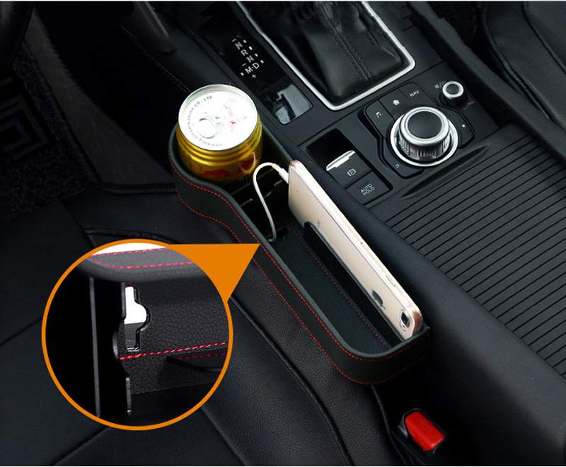 PU Car Organizer Seat Gap Storage Box Car Seat Side Slit for Wallet Phone Coins Cigarette Keys Cards Car Accessories - Image 11