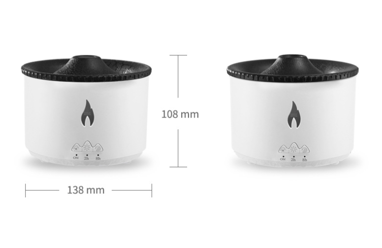 New Creative Ultrasonic Essential Oil Humidifier Volcano Aromatherapy Machine Spray Jellyfish Air Flame Humidifier Diffuser - Image 17