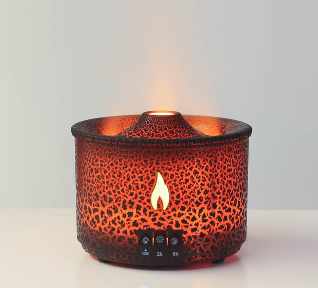 New Creative Ultrasonic Essential Oil Humidifier Volcano Aromatherapy Machine Spray Jellyfish Air Flame Humidifier Diffuser - Image 16