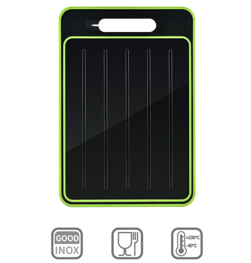 Double-side Cutting Board With Defrosting Function Chopping Board Kitchen Grinding Cutting Board With Knife Sharpener - Image 8