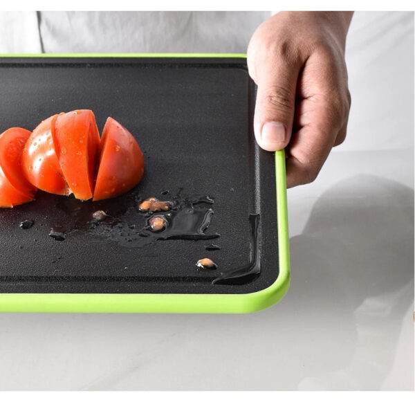 Double-side Cutting Board With Defrosting Function Chopping Board Kitchen Grinding Cutting Board With Knife Sharpener - Image 9