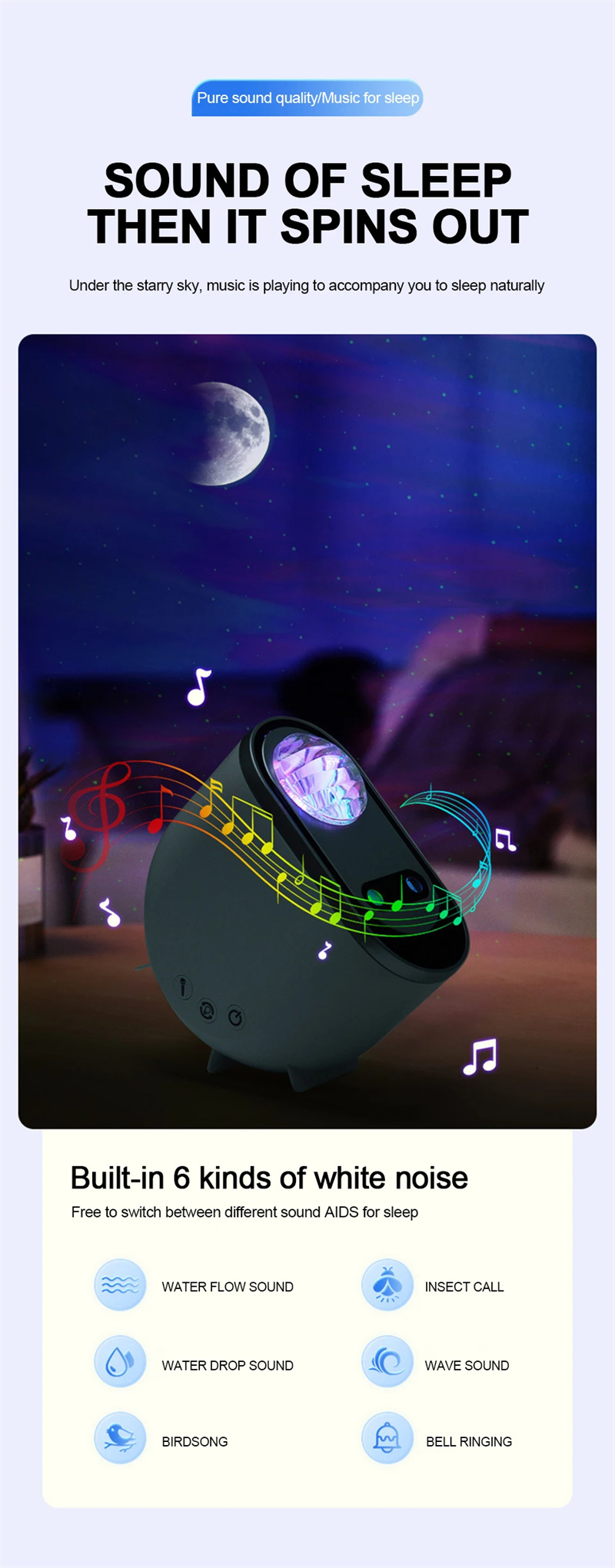 Aurora Borealis Starlight Projectors LED Galaxy Star Atmosphere Galaxy Night Light Home Bedroom Sky Moon Lamp Room Decor Gift - Image 12