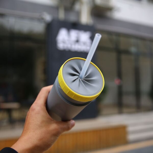 No Cover Twist Cup Travel Portable Cup Double Insulation Tumbler Straw Sippy Water Bottles Portable For Children Adults - Image 14