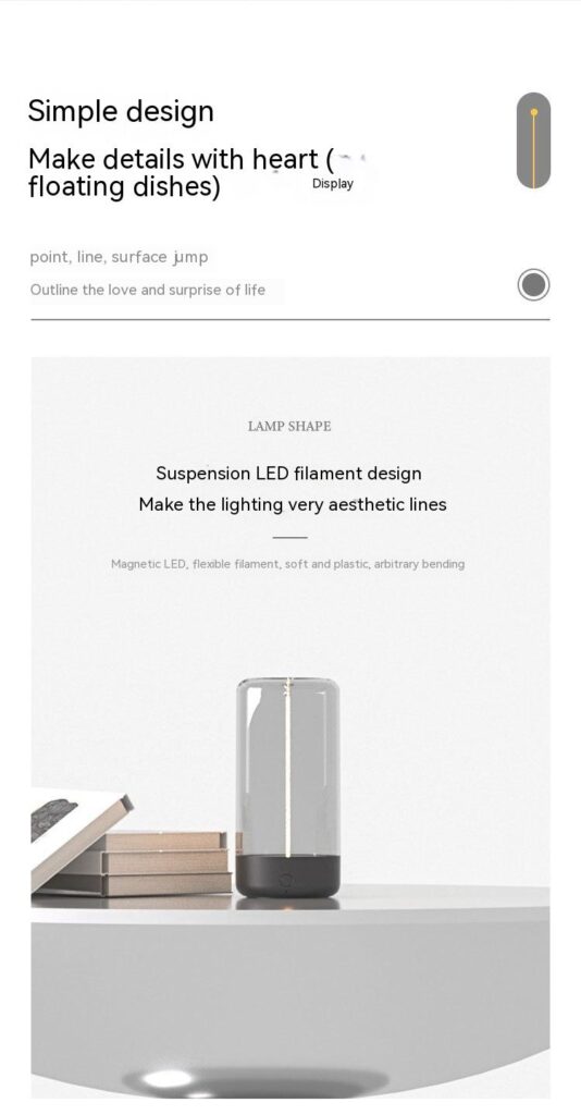 New LED Camping Light Type-c Rechargeable Portable Night Light With High Transparency And Anti Drop Creative Atmosphere Light