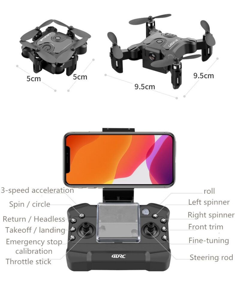 Mini folding drone