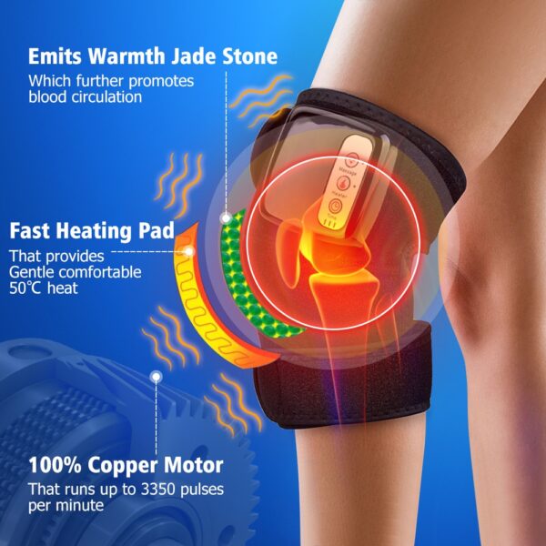 Electric Infrared Heating Knee Massager Wrap Elbow Joint Support Vibration Therapy Physiotherapy Machine Pain Relief Massageador - Image 17