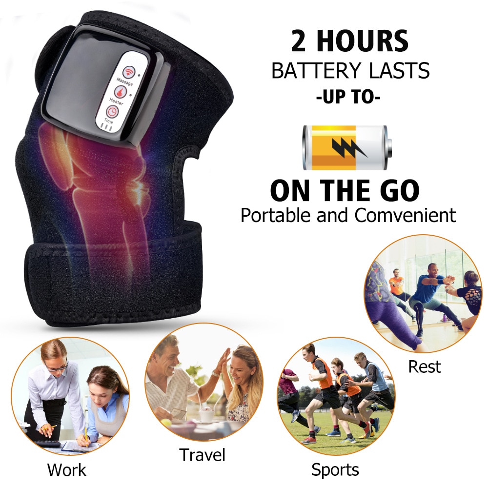 Electric Infrared Heating Knee Massager Wrap Elbow Joint Support Vibration Therapy Physiotherapy Machine Pain Relief Massageador - Image 16