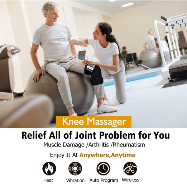 Electric Infrared Heating Knee Massager Wrap Elbow Joint Support Vibration Therapy Physiotherapy Machine Pain Relief Massageador - Image 14