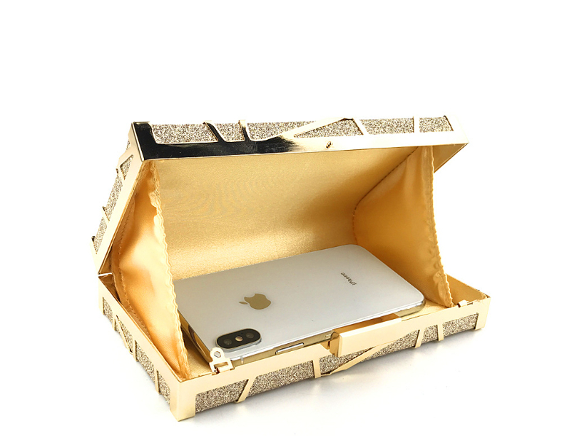 Luxury Handbags Bag Women Party Chain Glitter Gold Wedding Clutches Shoulder Bag - Image 7
