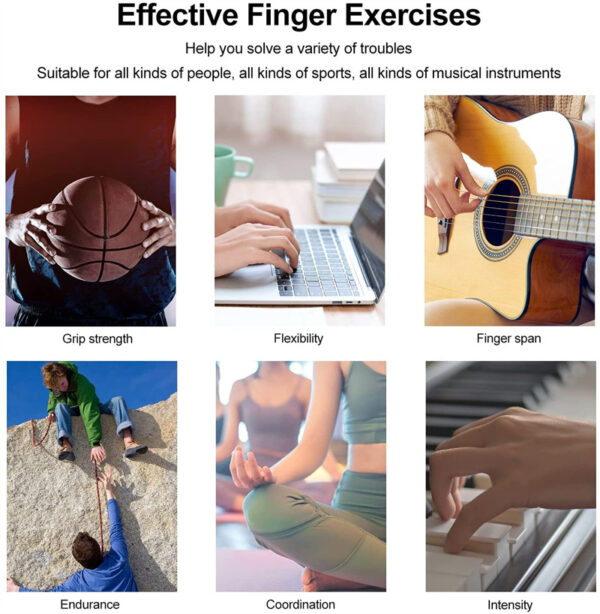 Silicone Grip Device Finger Exercise Stretcher Arthritis Hand Grip Trainer Strengthen Rehabilitation Training To Relieve Pain - Image 20