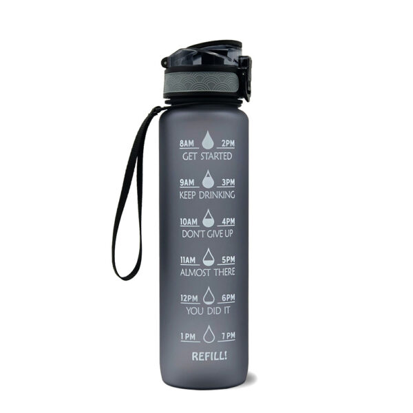 1L Tritan Water Bottle With Time Marker Bounce Cover Motivational Water Bottle Cycling Leakproof Cup For Sports Fitness Bottles - Image 22