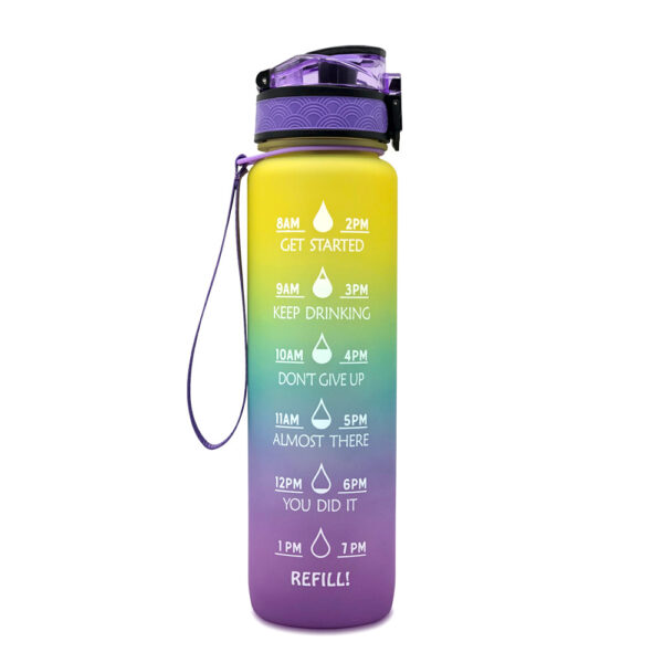1L Tritan Water Bottle With Time Marker Bounce Cover Motivational Water Bottle Cycling Leakproof Cup For Sports Fitness Bottles - Image 12