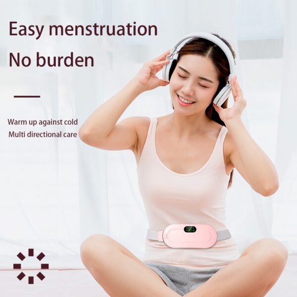 Menstrual Heating Pad Smart Warm Belt Relief Waist Pain Cramps Vibrating Abdominal Massager Electric Waist Belt Device - Image 14