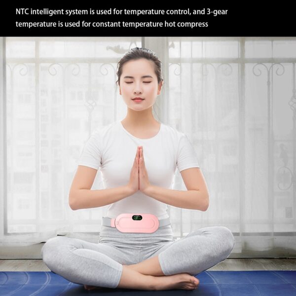 Menstrual Heating Pad Smart Warm Belt Relief Waist Pain Cramps Vibrating Abdominal Massager Electric Waist Belt Device - Image 15