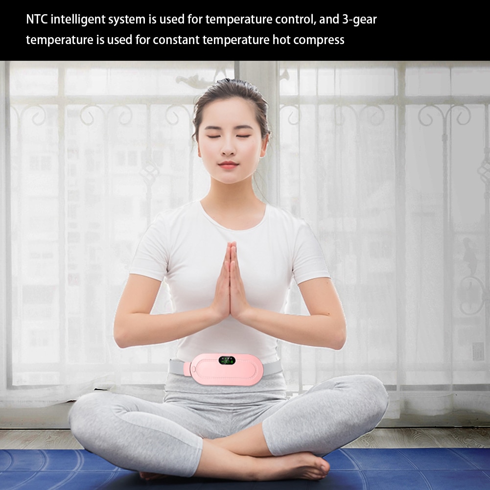 Menstrual Heating Pad Smart Warm Belt Relief Waist Pain Cramps Vibrating Abdominal Massager Electric Waist Belt Device - Image 15