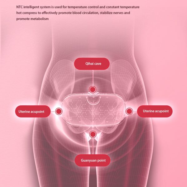 Menstrual Heating Pad Smart Warm Belt Relief Waist Pain Cramps Vibrating Abdominal Massager Electric Waist Belt Device - Image 17