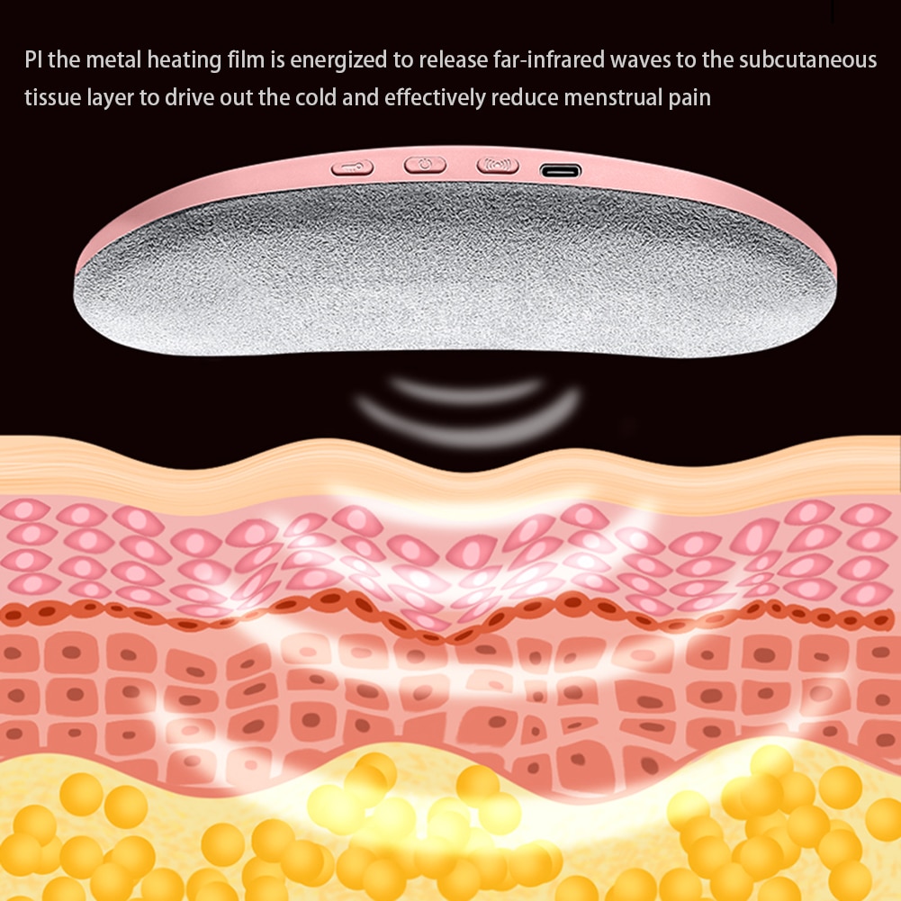Menstrual Heating Pad Smart Warm Belt Relief Waist Pain Cramps Vibrating Abdominal Massager Electric Waist Belt Device - Image 18
