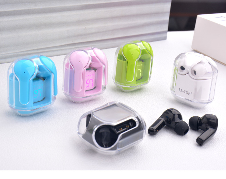 New Mini Transparent Wireless Bluetooth Headset Digital Display ENC Noise Reduction True Wireless Sports Music - Image 14