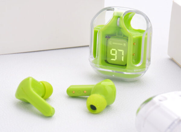 New Mini Transparent Wireless Bluetooth Headset Digital Display ENC Noise Reduction True Wireless Sports Music - Image 13