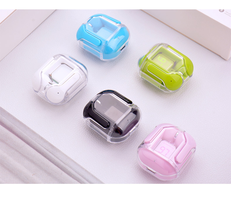 New Mini Transparent Wireless Bluetooth Headset Digital Display ENC Noise Reduction True Wireless Sports Music - Image 11