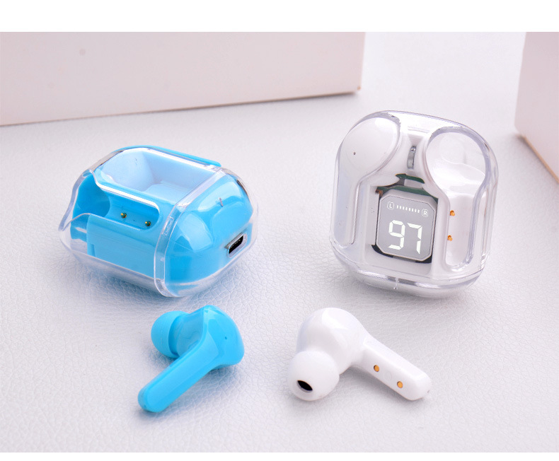 New Mini Transparent Wireless Bluetooth Headset Digital Display ENC Noise Reduction True Wireless Sports Music - Image 16