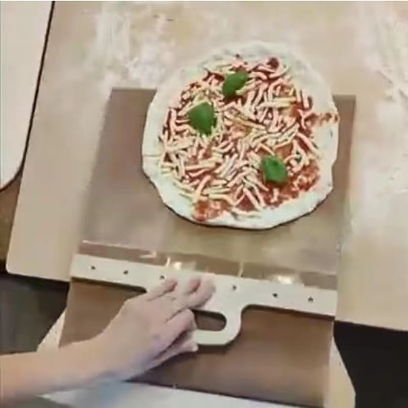 3 Sizes Sliding Pizza Peel Shovel Storage Board Pala Pizza Scorrevole Wooden Handle Transfer Pizza Kitchen Gadgets - Image 12