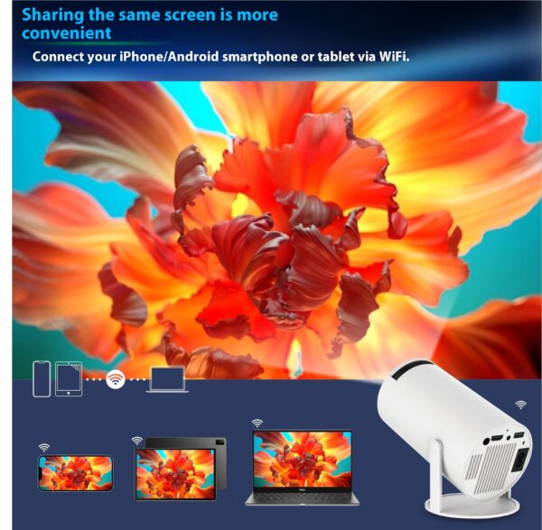 HY300 Pro Projector Home Theater Entertainment Portable Small Projector - Image 11