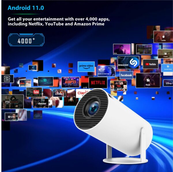 HY300 Pro Projector Home Theater Entertainment Portable Small Projector - Image 13