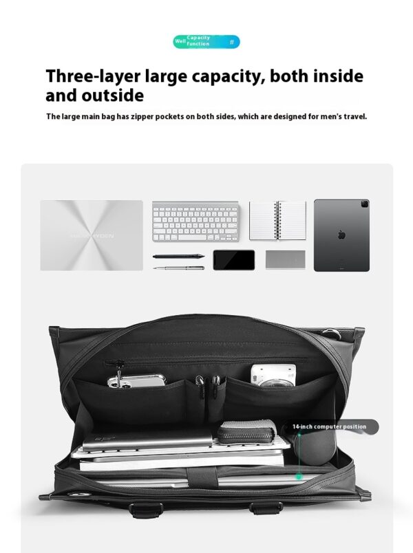Men's Business Handheld Notebook Computer Briefcase - Image 19
